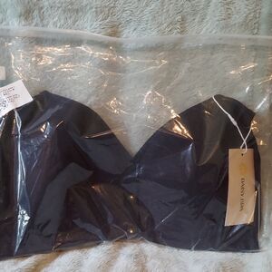 Daisy Black Bra with Floral Accent